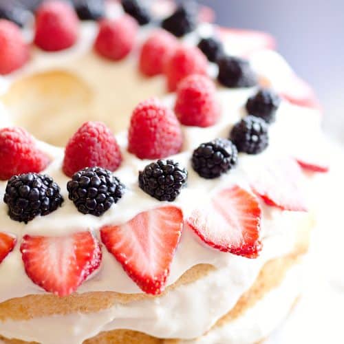 Light Berry Angel Food Cake 15 Minute Dessert