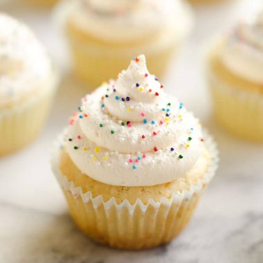 Best Birthday Cupcakes on marble table