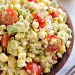 Cilantro Quinoa Corn Salad is a light and refreshing salad perfect for an easy packed lunch or a side salad for a cookout. This salad is a healthy combination of quinoa, corn, avocado and a light Cilantro Lemon dressing with a kick of spice from fresh jalapeños for a dish you will love!