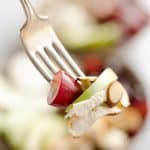 Fruit & Goat Cheese Chicken Bowls are a fresh and easy recipe for a healthy dinner loaded with sweet and savory flavors. Tender chicken breasts are paired with juicy grapes, apples, almonds and creamy honey goat cheese for an amazingly simple meal!