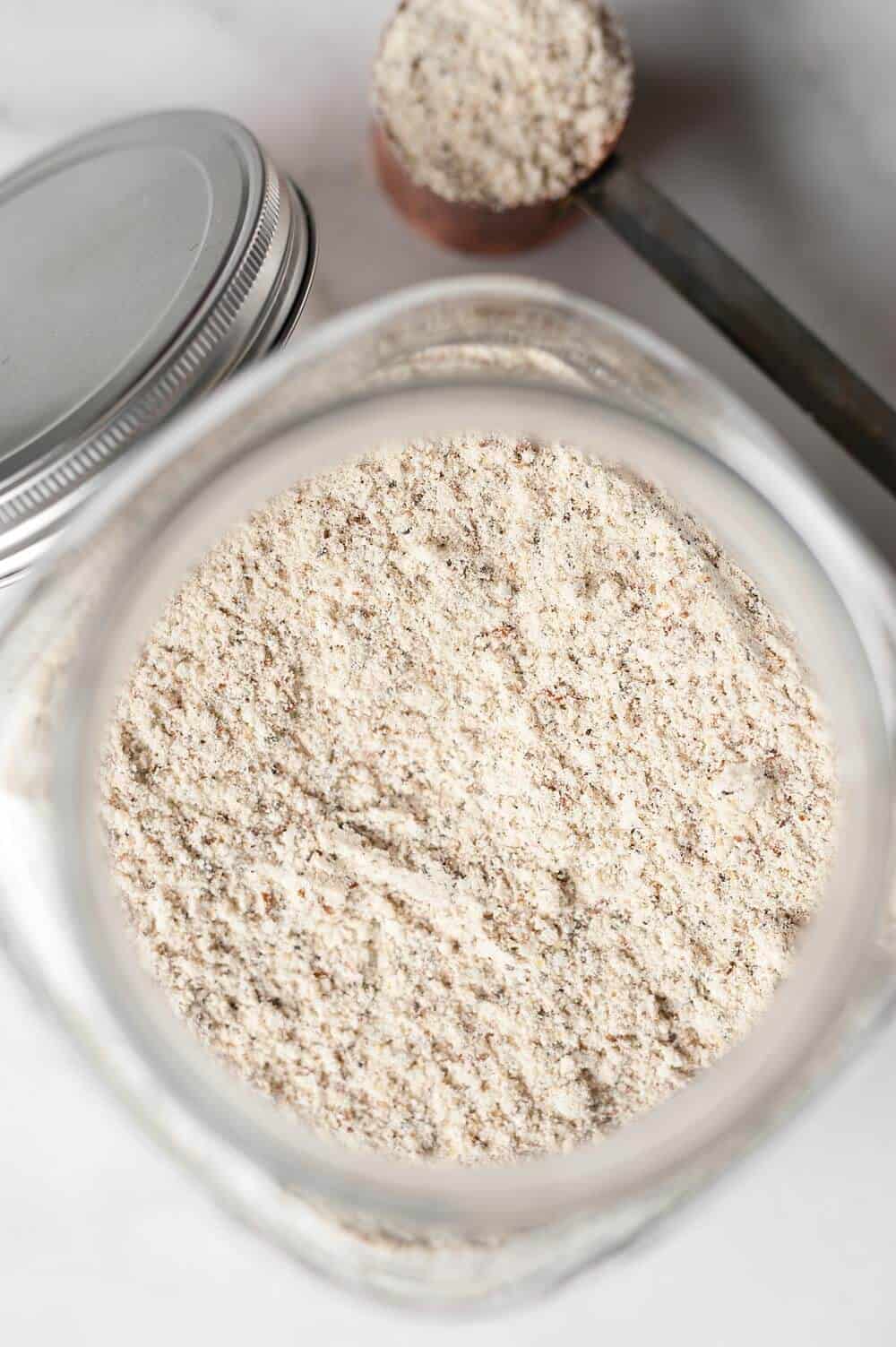 Protein Smoothie Booster is an easy way to make your blended beverages healthier with added protein, fiber and vitamins. Take your smoothies and shakes to the next level with this healthy mixture of protein powder, flaxseed, almond meal and chia seeds. 