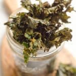 Spicy Kale Chips are beautifully crisp and loaded with bold chipotle flavor for a healthy snack. They are perfect for the munchies or paired with your favorite sandwich on the side!