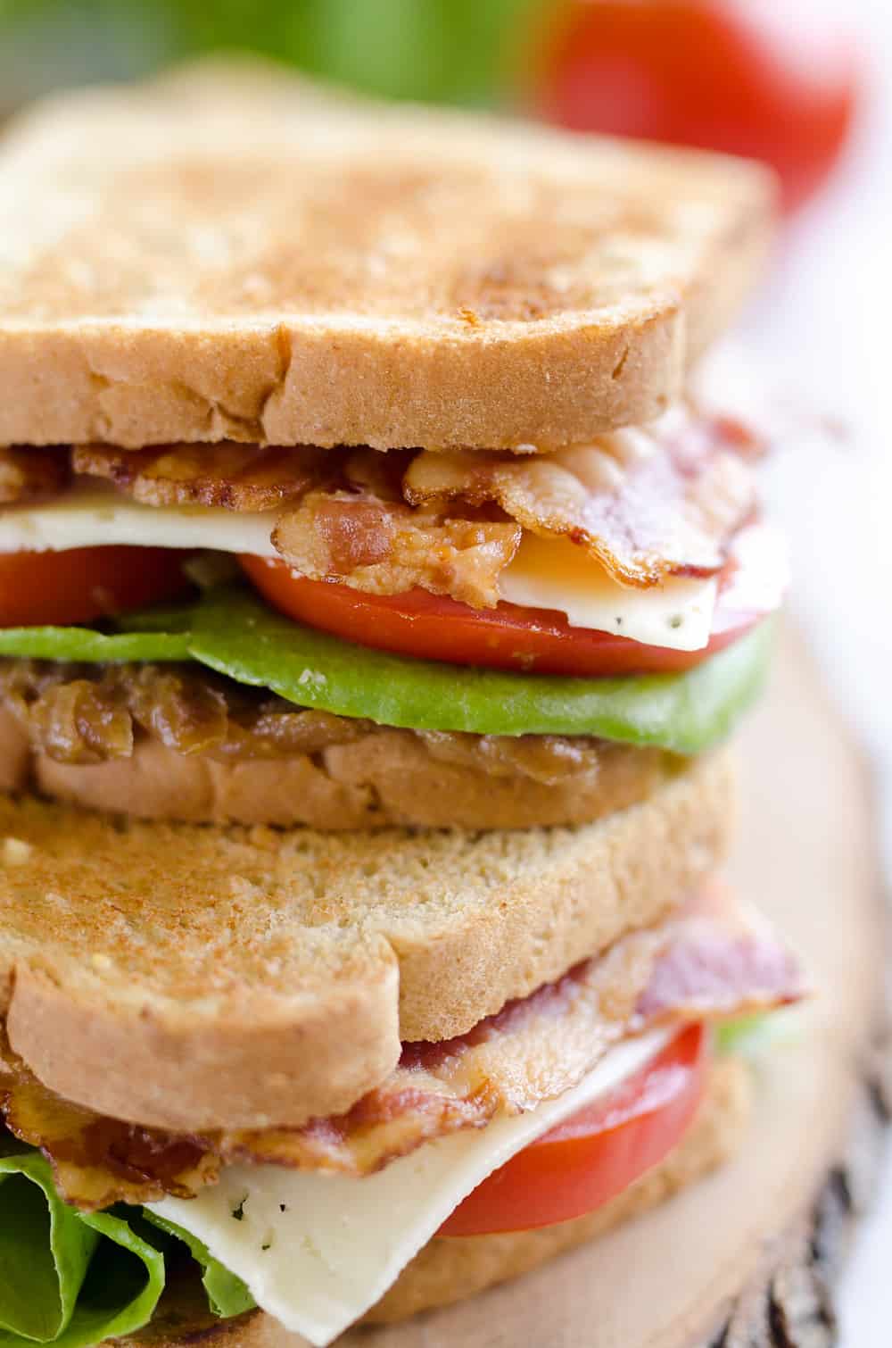 This Ultimate BLT is loaded with all the traditional goodness of a BLT, but with a flavorful twist. The addition of sweet caramelized onions and Havarti cheese take this sandwich to the next level!