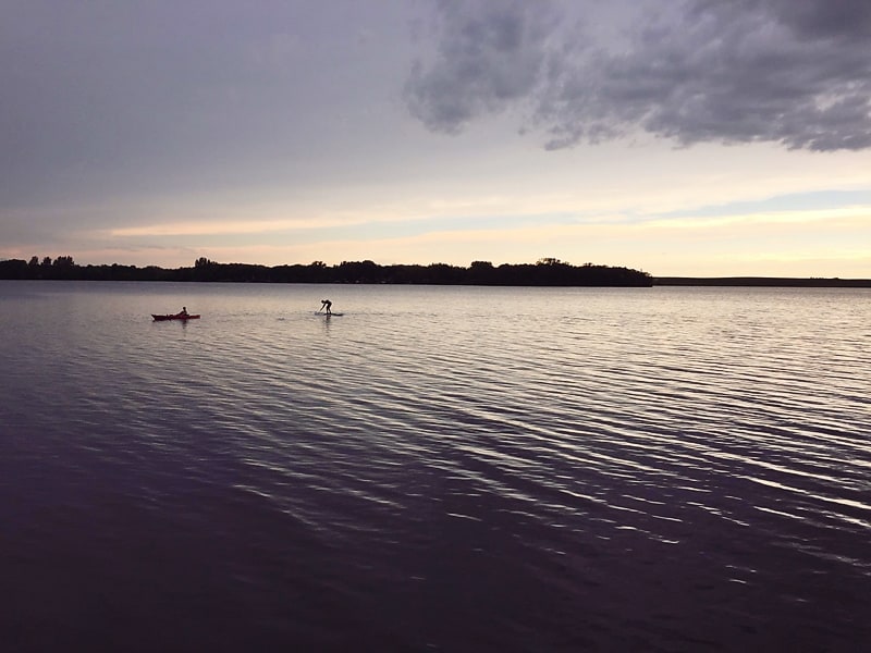 beautiful-Minnesota-lake---canoe-paddle-board
