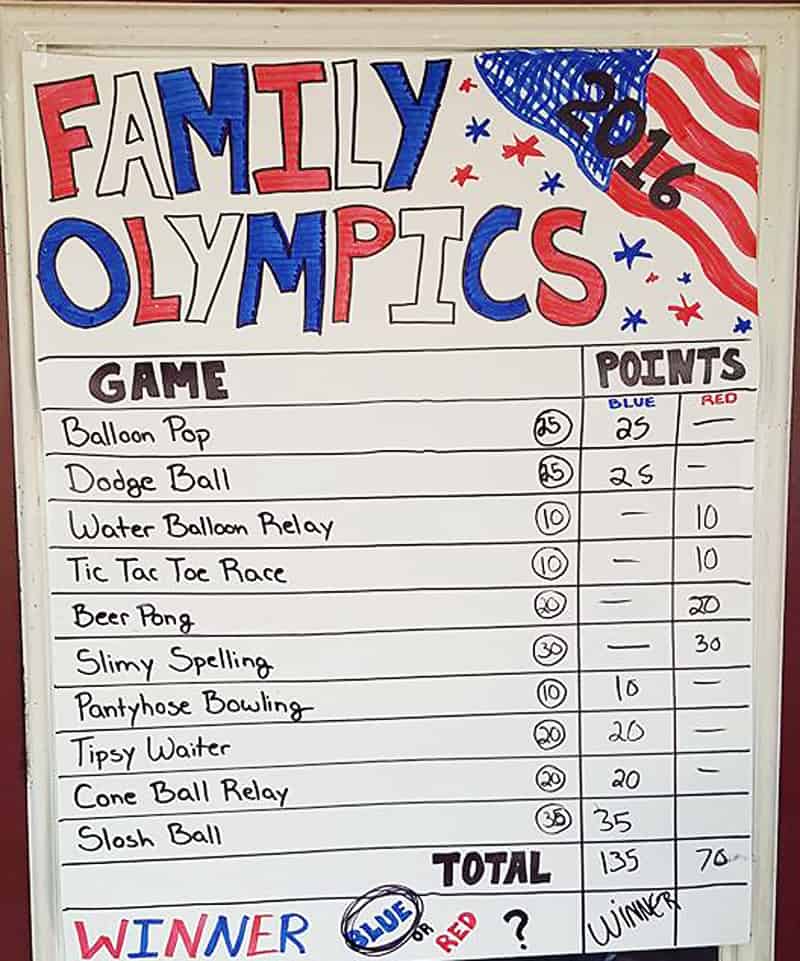 Family Summer Olympics 2016 - Backyard Games
