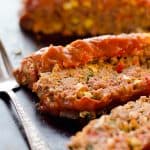 Ultimate Chorizo Meatloaf is a hearty dinner full of ground beef, chorizo, sweet corn and lots of veggies! Take your meatloaf to the next level with this spicy and flavorful recipe that is sure to be a winner.