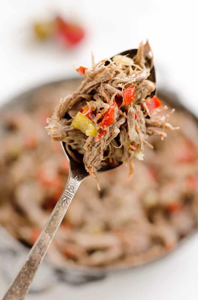 Pressure Cooker Shredded Italian Beef Instant Pot Meal