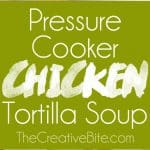 Pressure Cooker Chicken Tortilla Soup is a quick and easy soup recipe made in your Instant Pot that is bursting with bold and spicy flavors!