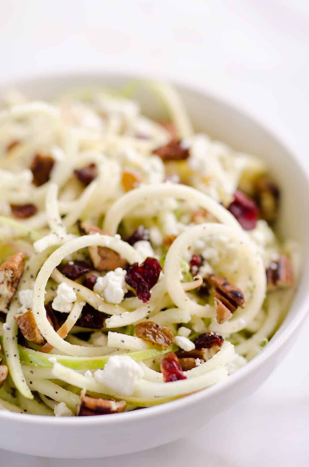 Spiralized Apple Cranberry Salad