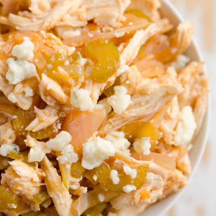 BUFFALO CHICKEN (PRESSURE COOKER OR CROCK POT)