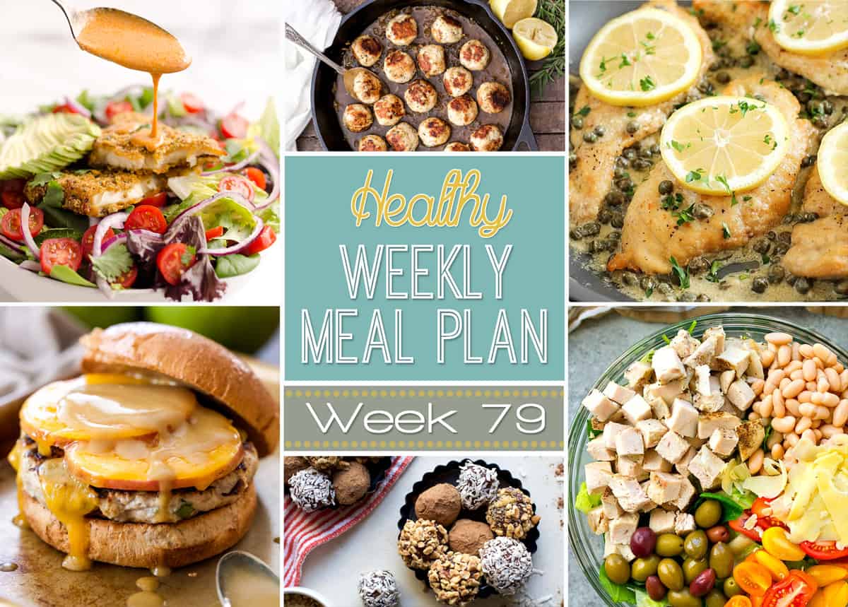Plan out a healthy meal plan the easy way from breakfast all the way to midnight snacks! Recipes featured from all your favorite healthy food bloggers! 