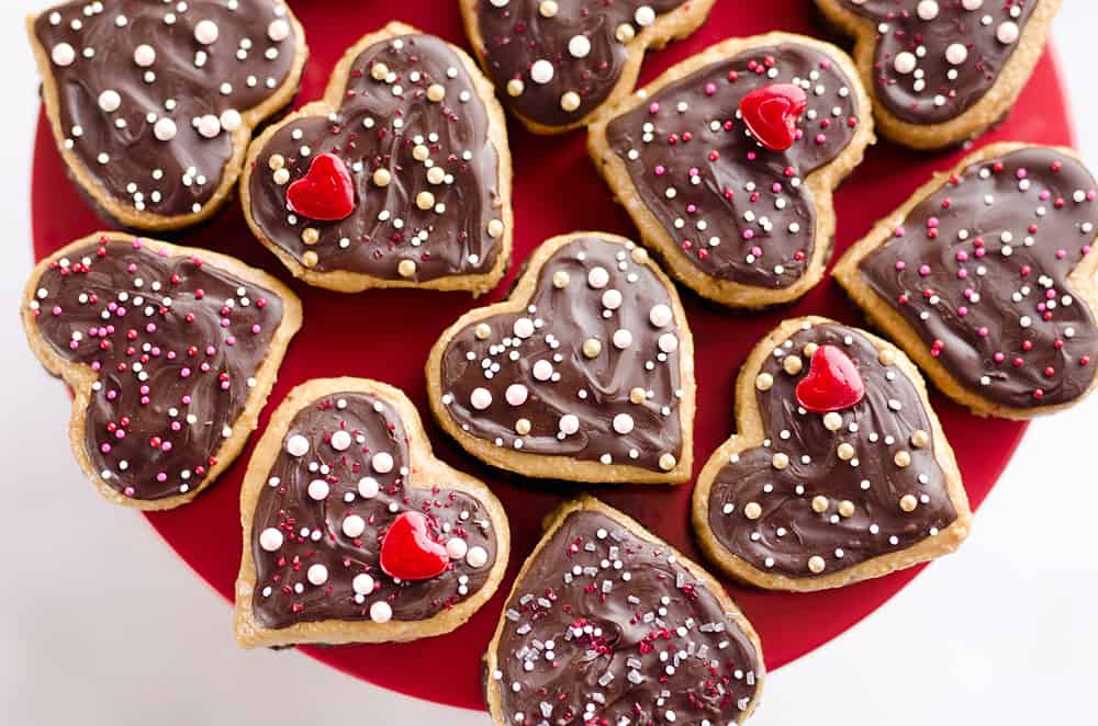 Peanut Butter Buckeye Brownie Hearts are the perfect sweet for your special Valentine. They combine two of the best desserts into one amazing treat with brownies and peanut butter buckeyes!