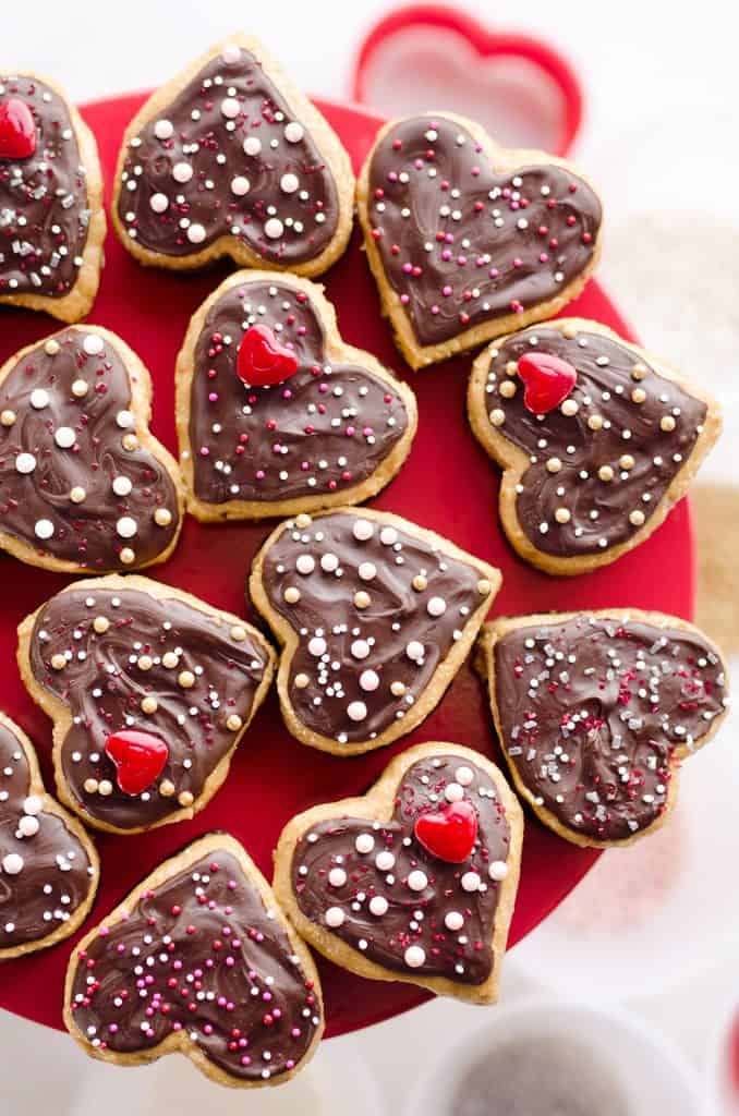 Peanut Butter Buckeye Brownie Hearts are the perfect sweet for your special Valentine. They combine two of the best desserts into one amazing treat with brownies and peanut butter buckeyes!