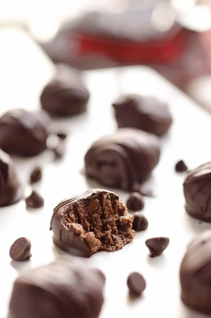 Protein Dark Chocolate Truffles