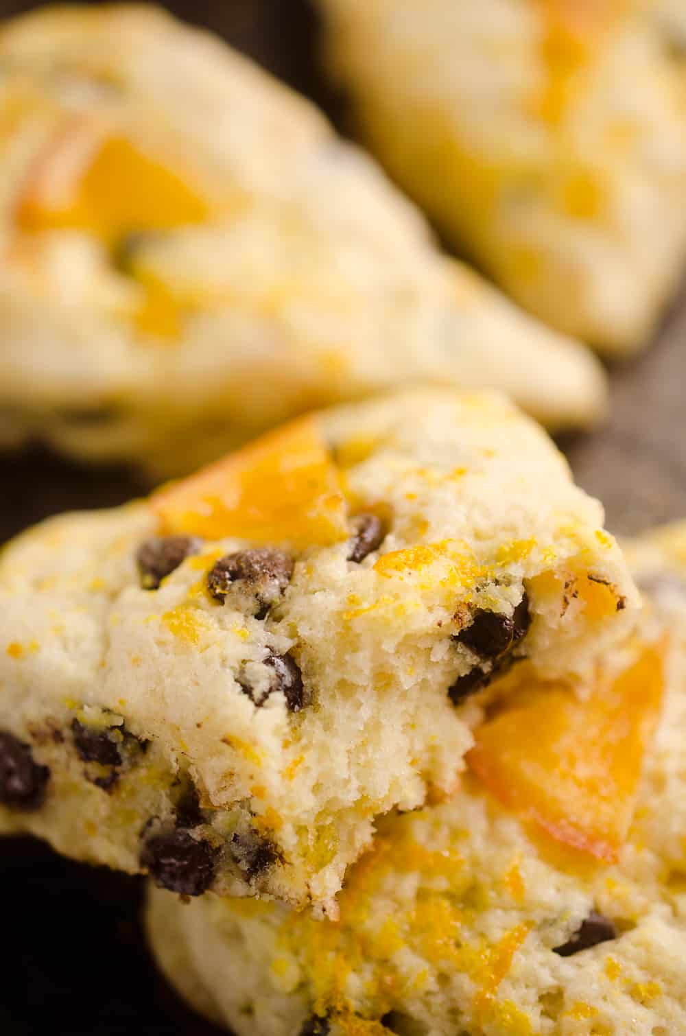 Dark Chocolate & Orange Scones are soft and tender cake-like treats with a bright citrus flavor paired with rich dark chocolate. Serve them for breakfast, brunch or dessert, they are sure to be a hit!