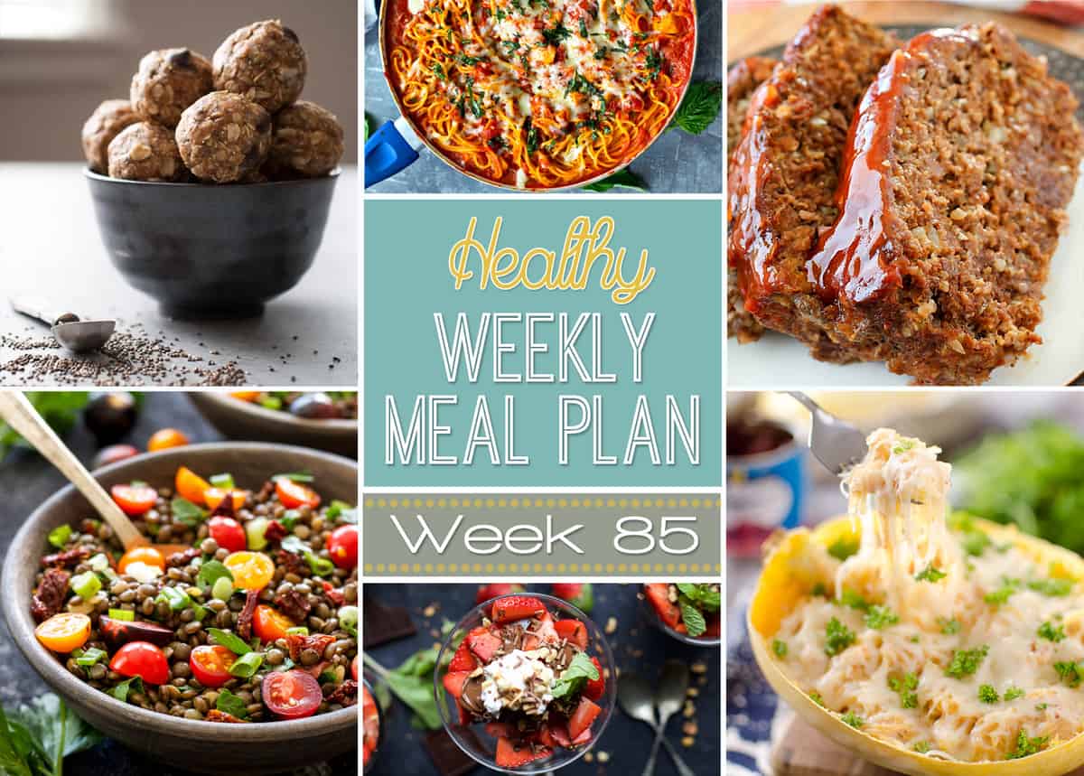 Plan out a healthy meal plan the easy way from breakfast all the way to midnight snacks! Recipes featured from all your favorite healthy food bloggers!