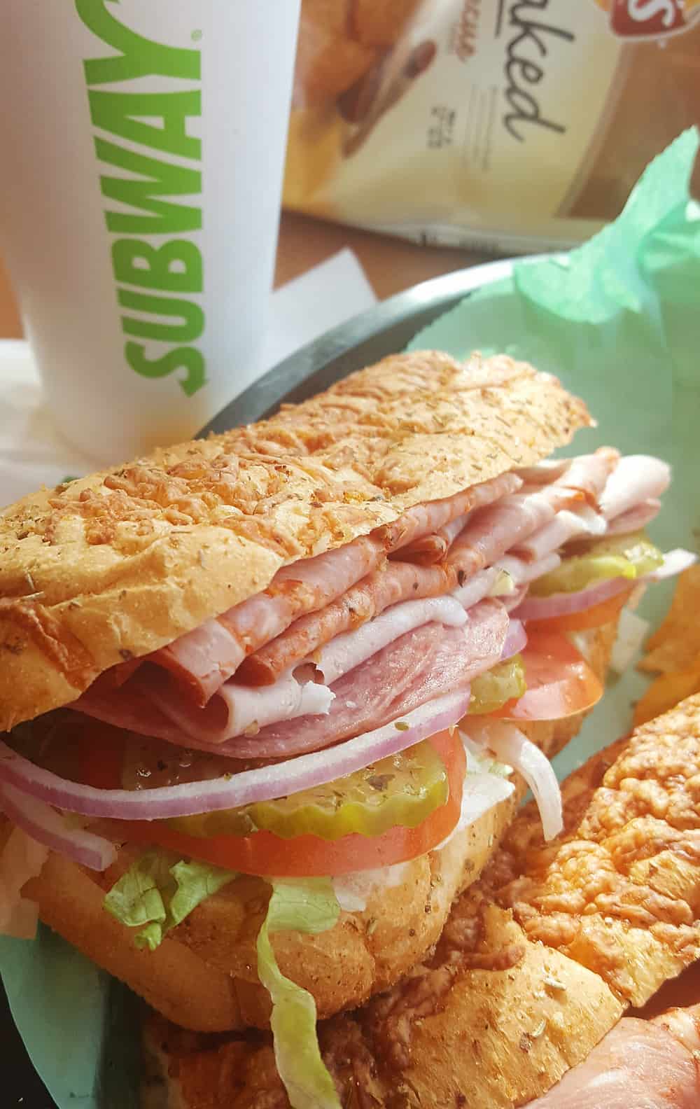 SUBWAY Italian Hero is a flavorful sub sandwich with authentic Italian flavors. Fresh bread is topped with Capicola, Mortadella, Genoa Salami, Provolone, your preferred veggies, oregano, oil and red wine vinegar for a delicious and convenient meal. 