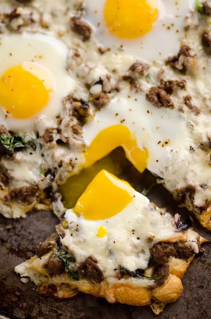 Turkey Sausage Breakfast Pizza