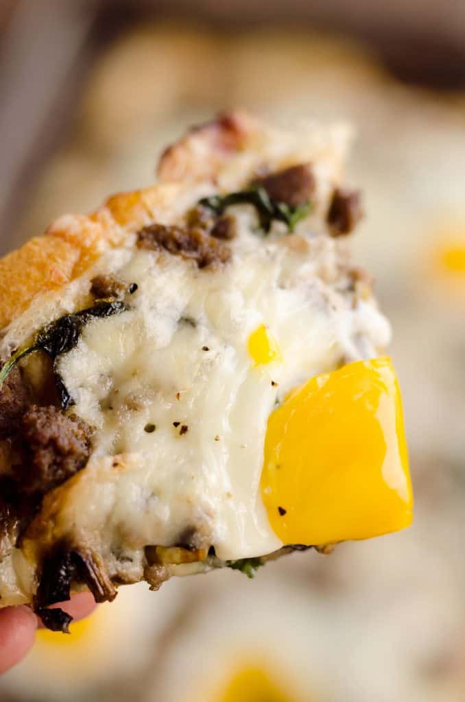 Turkey Sausage Breakfast Pizza