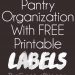 Kitchen Pantry Organization+ Free Printable Labels are the perfect way to bring some cleanliness and order to your home! These easy to print labels can be used with baskets, containers, shelves or anything else that needs some organizing.