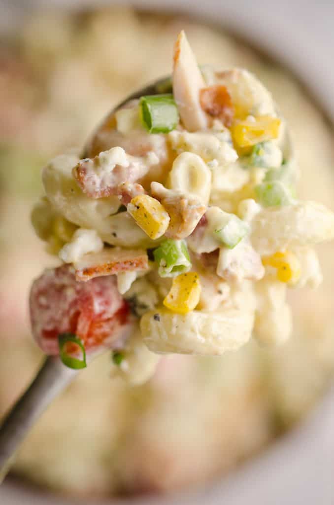 Creamy Turkey Cobb Pasta Salad