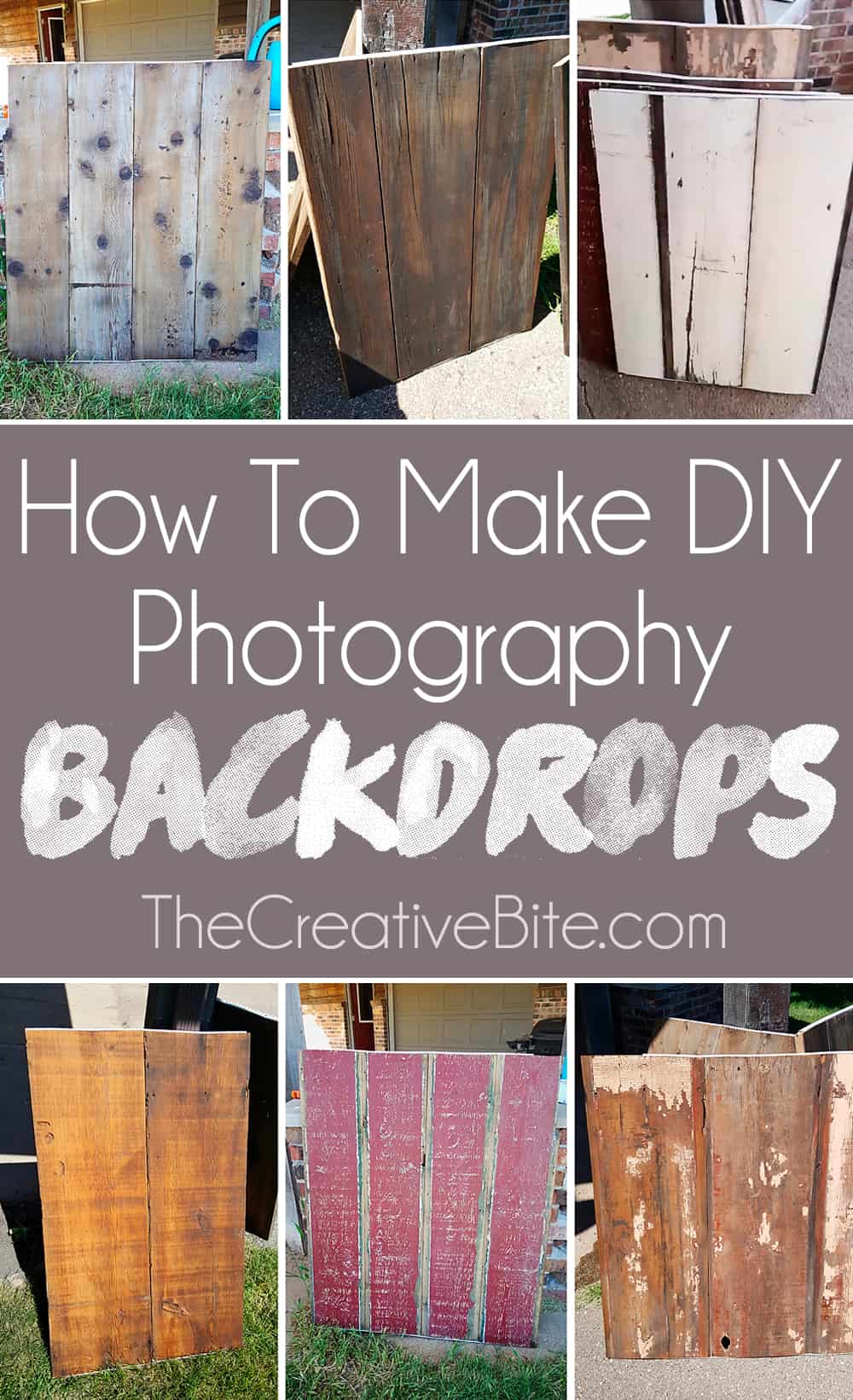 How to Make DIY Wooden Photography Backdrops