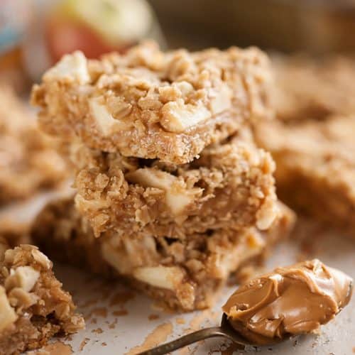 Peanut Butter Apple Oatmeal Bars