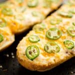 Jalapeño Popper Cheesy Bread serving