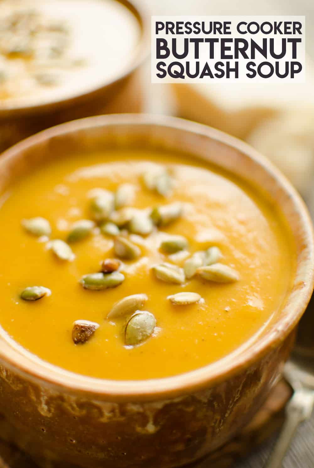 Pressure Cooker Creamy Butternut Squash Soup Instant Pot