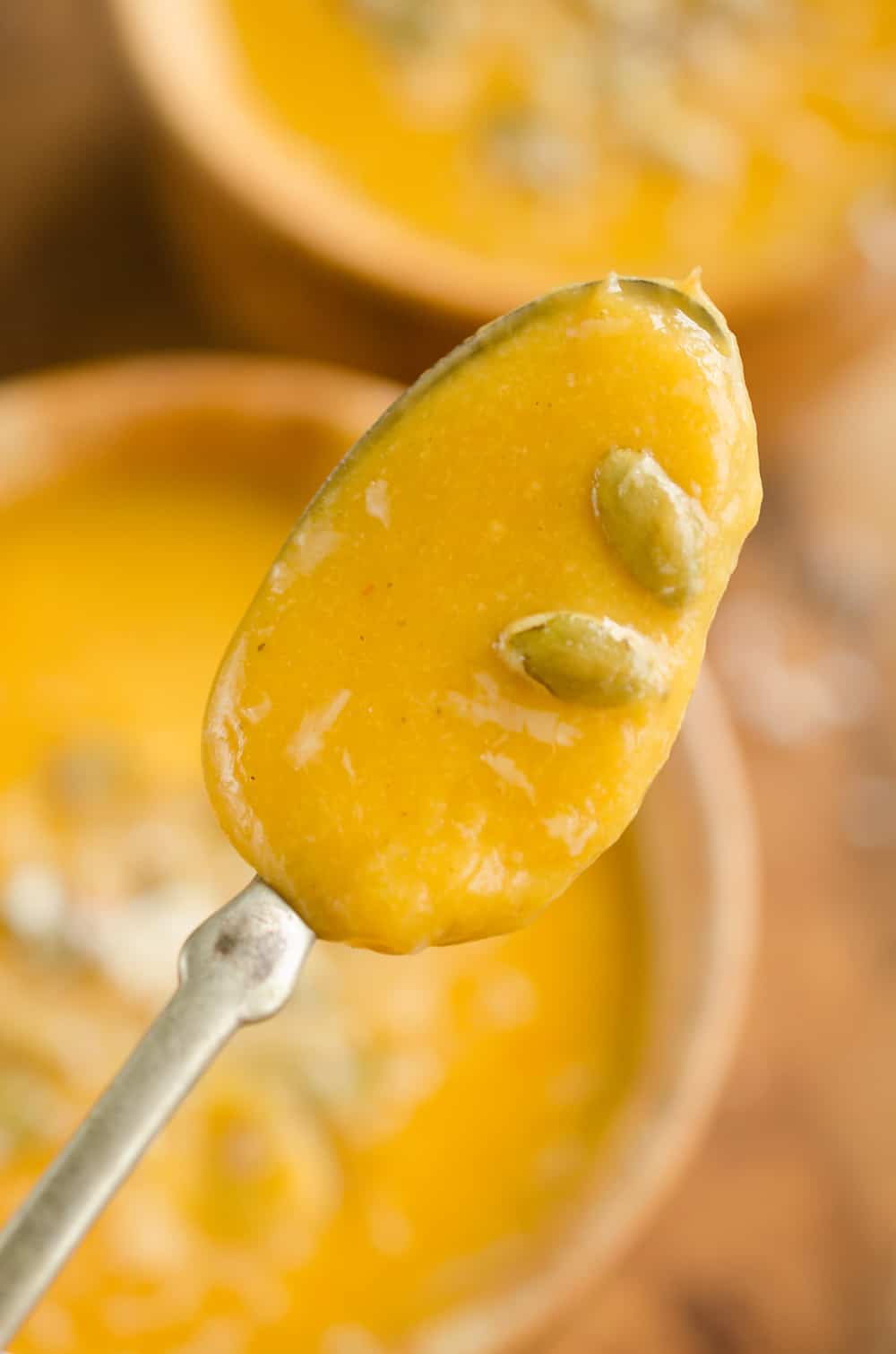 Pressure Cooker Creamy Butternut Squash Soup - Instant Pot spoonful