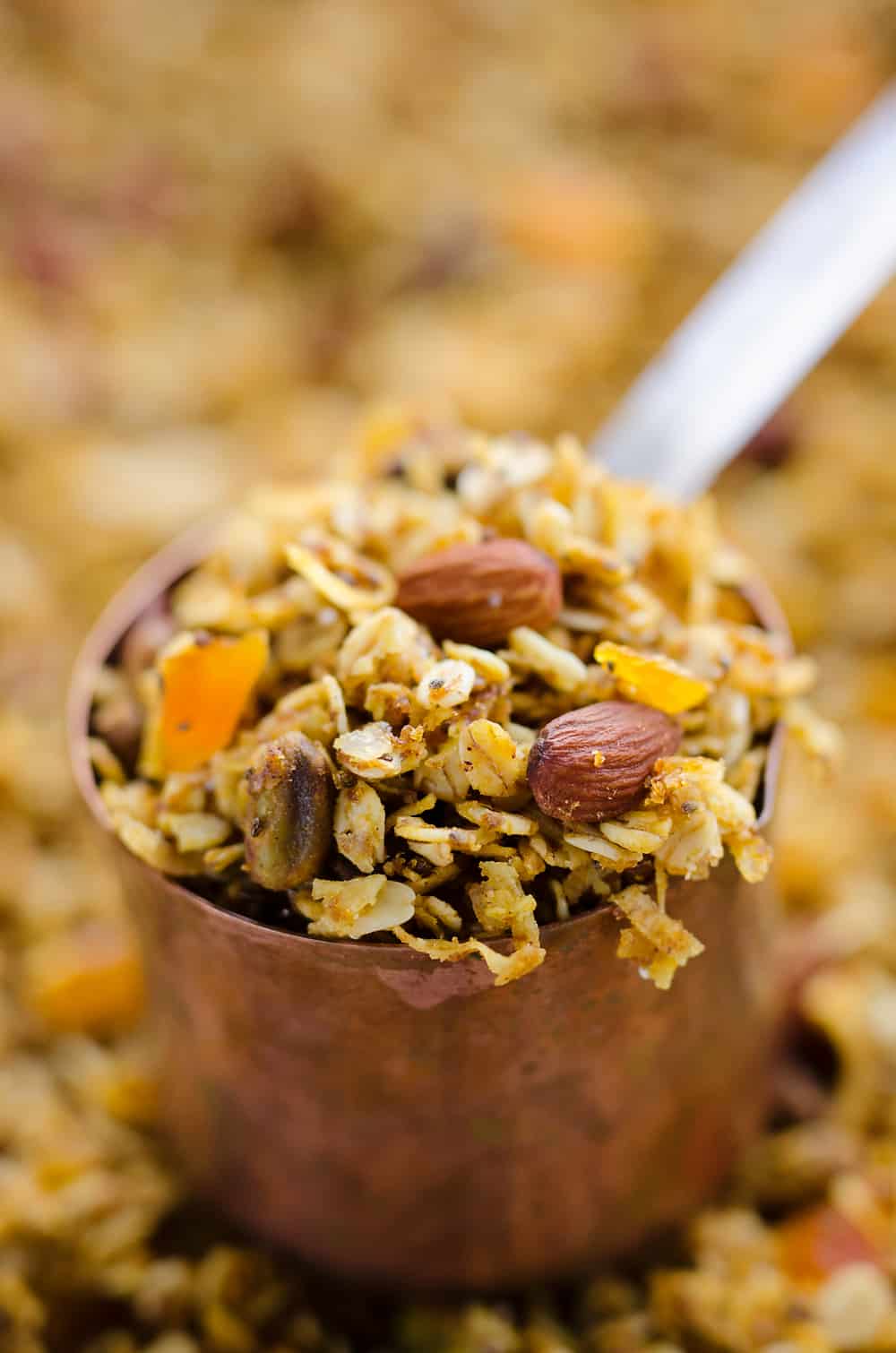 Pumpkin Coconut Granola serving