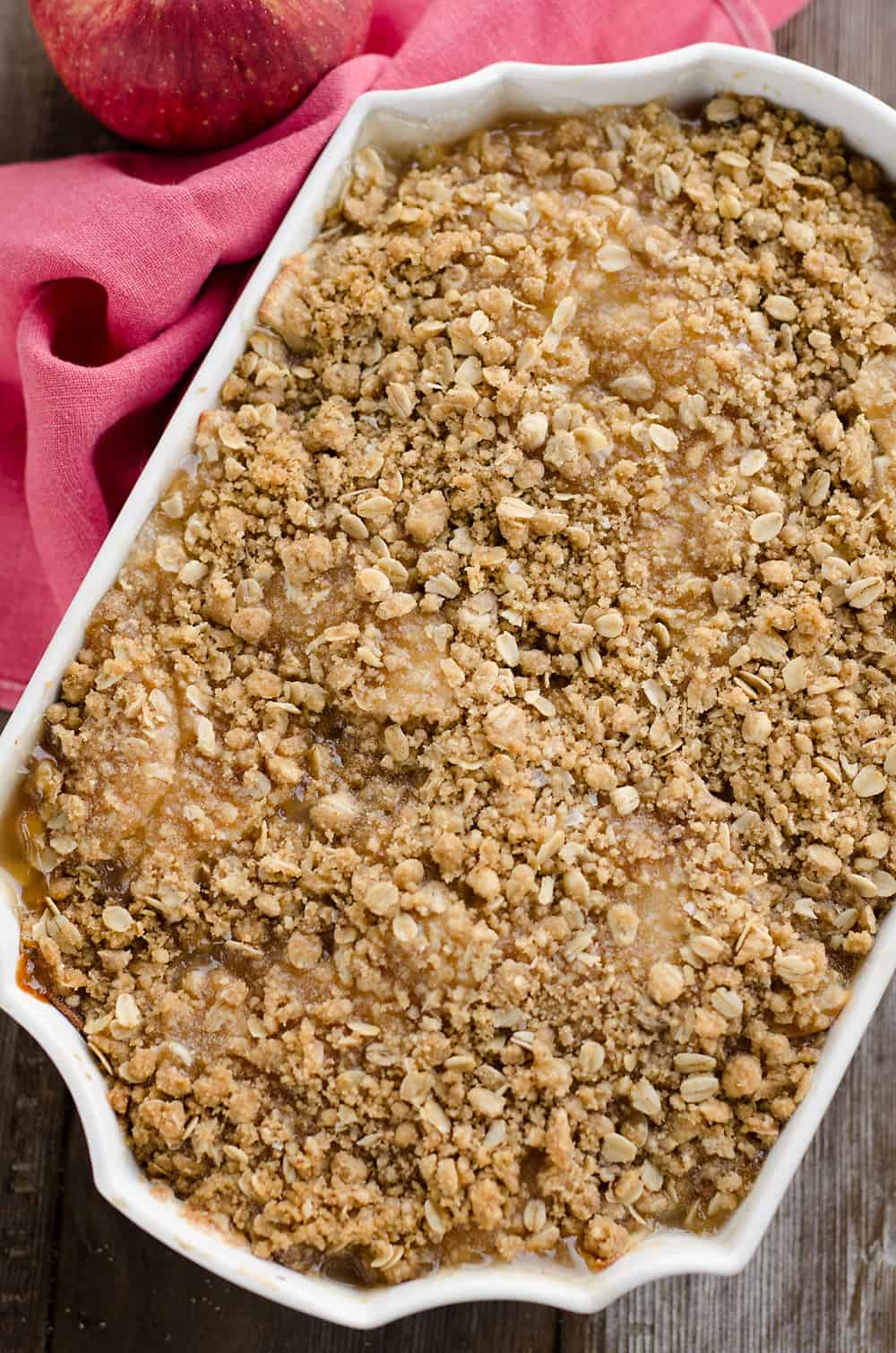 Spiralized Apple Crisp Recipe pan