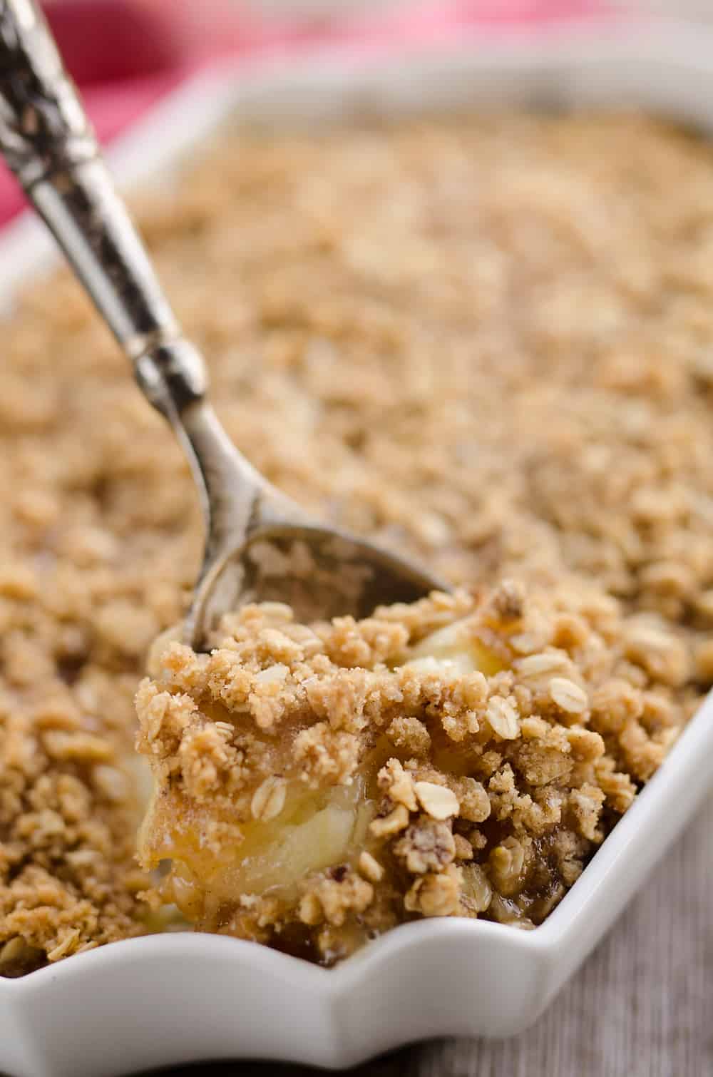 Spiralized Apple Crisp Recipe scoop