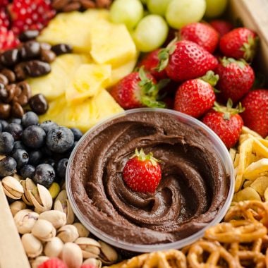 Healthy Fruit & Chocolate Party Tray