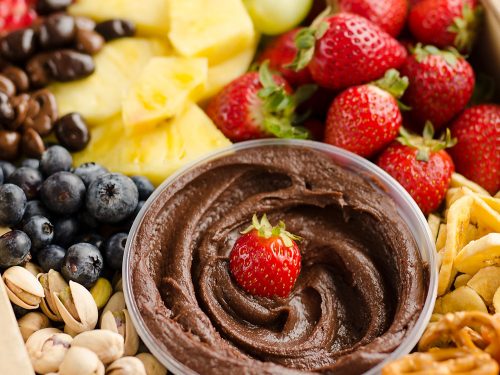 Healthy Fruit & Chocolate Party Tray