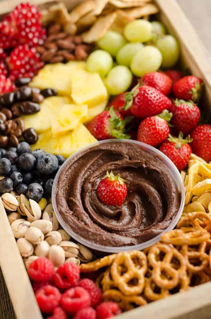 Healthy Fruit & Chocolate Party Tray