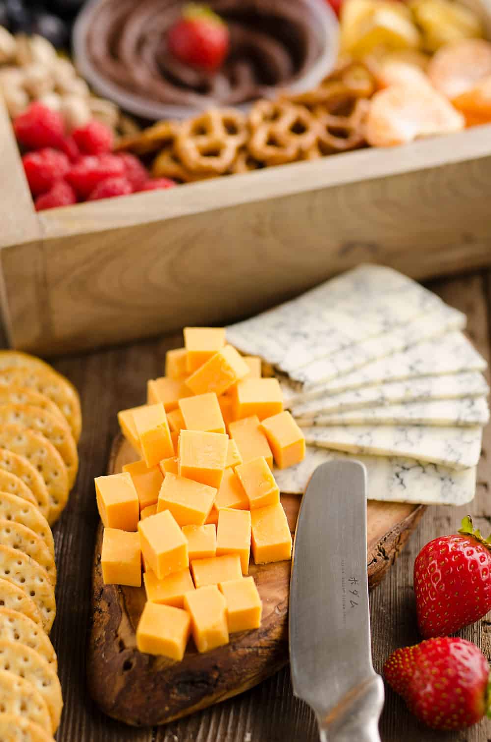 Healthy Fruit & Chocolate Party Tray