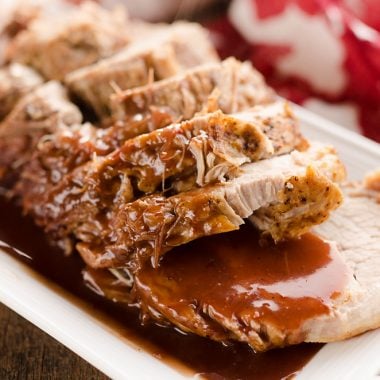 Pressure Cooker Cranberry Balsamic Pork Loin