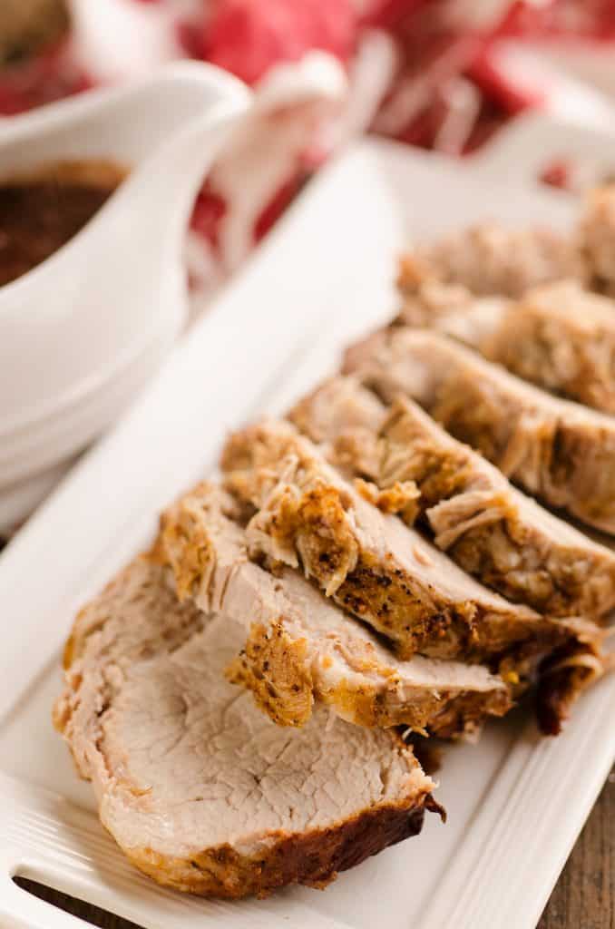 Pressure Cooker Cranberry Balsamic Pork Loin Instant Pot Recipe