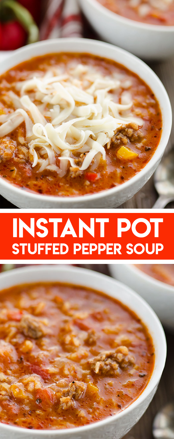 Pressure Cooker Stuffed Pepper Sausage Soup Instant Pot Pressure Cooker Stuffed Pepper Sausage Soup Instant Pot