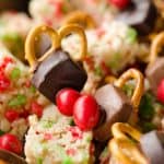 Rice Krispies Reindeer Snack Mix close up