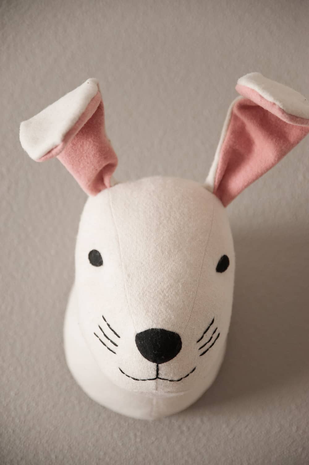 Boy Girl Twin Bunny Nursery Reveal - Mounted Rabbit Head