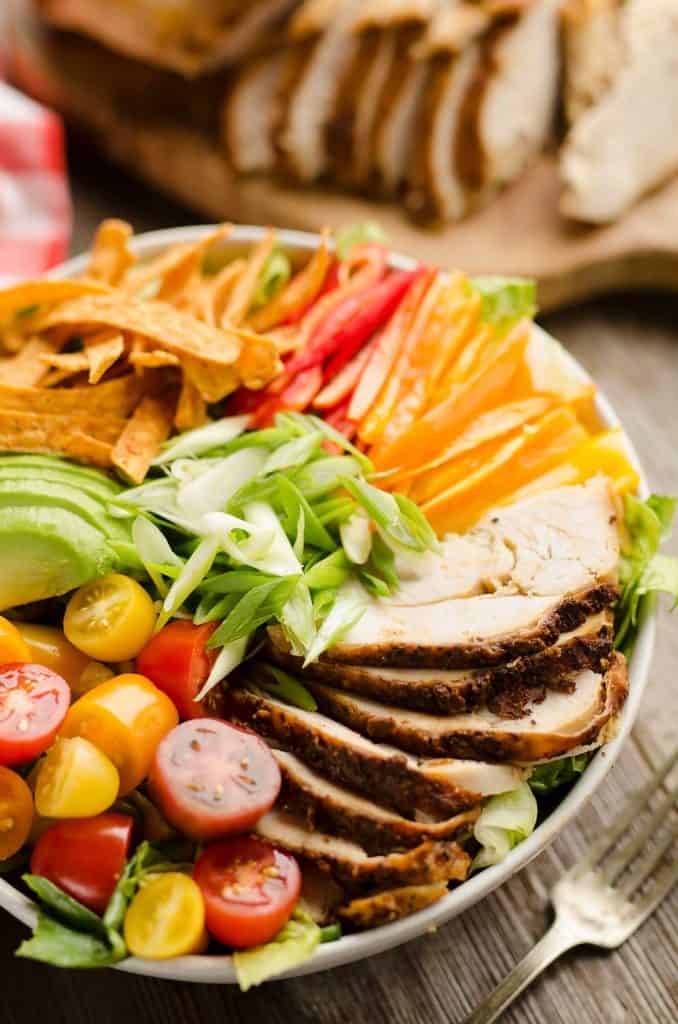 Cajun Turkey Salad with Creamy Yogurt Dressing