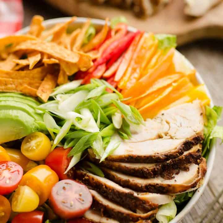 Cajun Turkey Salad with Creamy Yogurt Dressing