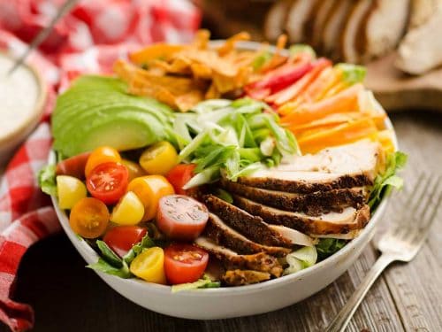 Cajun Turkey Salad with Creamy Yogurt Dressing