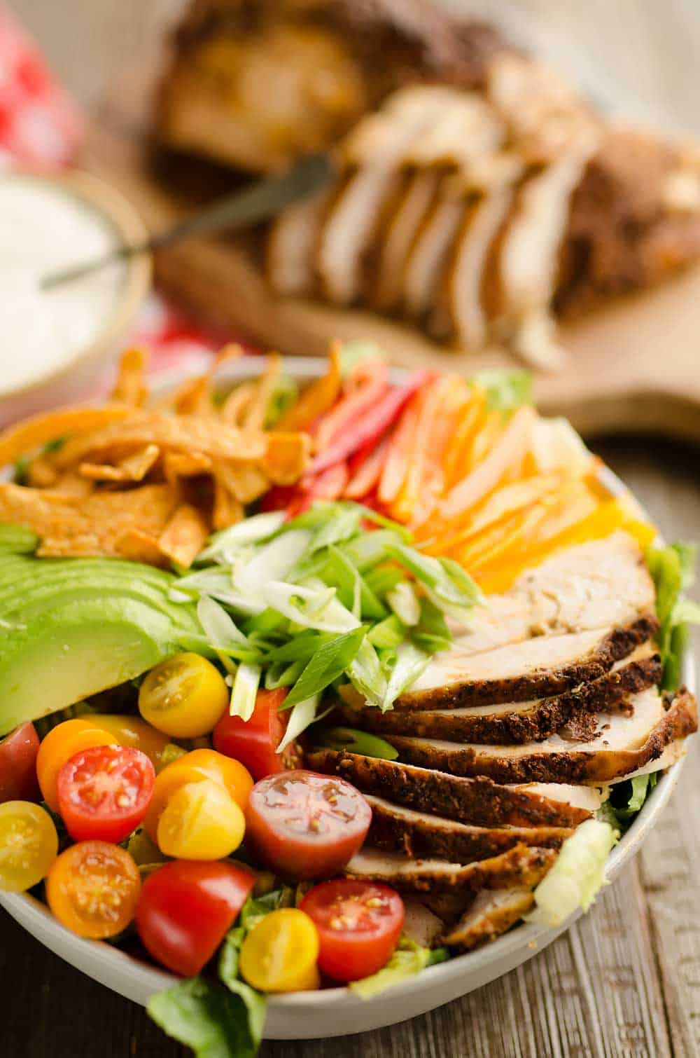 Cajun Turkey Salad with Creamy Yogurt Dressing 