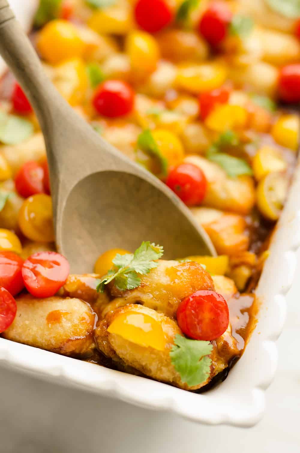 Light Taco Cauliflower Tot Hotdish casserole