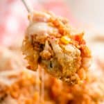 Pressure Cooker Cheesy Italian Rice & Meatballs