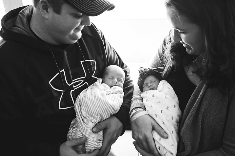 Newborn premature boy girl twins fresh 48 photo session