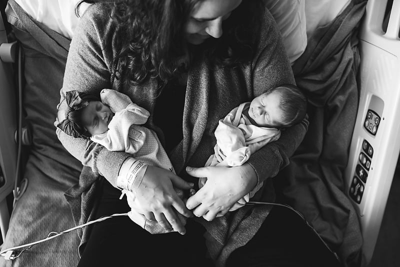 Newborn premature boy girl twins fresh 48 photo session